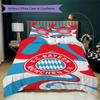 Set Copripiumino Trapuntato con Fantasia FC Bayern Monaco Copripiumino Federa Decorazione per la Casa Regalo di Compleanno (1 * copripiumino + 2 * federe senza imbottitura)48