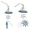 Beach Themed Decor Hangings Miniature Sailboat Door Window Home Bedroom Gift
