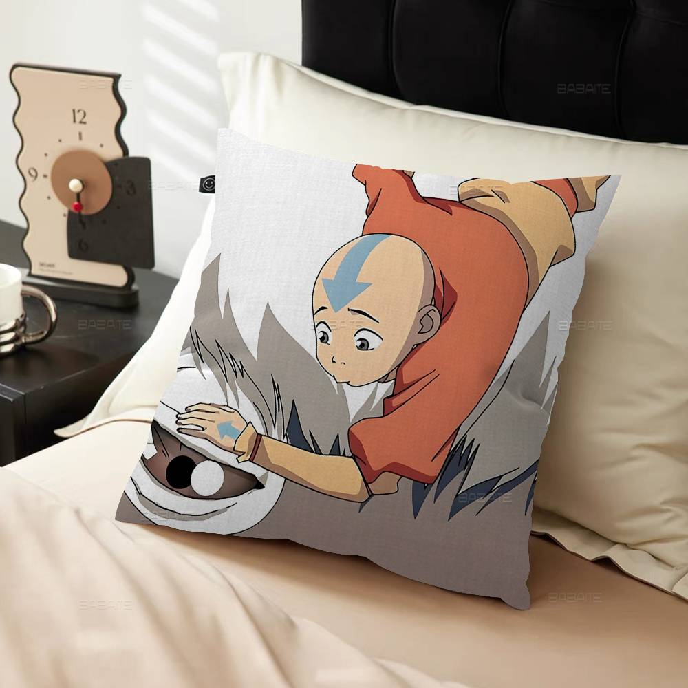 Avatar Der Herr der Elemente Zeichentrick Personalisierte Kissenhülle Kinderzimmer Wilde Party Dekor Kissenbezug Kind Geburtstag Dusche Geschenk
