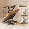 Foldable Tiered Countertop Lid Rack & Cutting Board Organizer