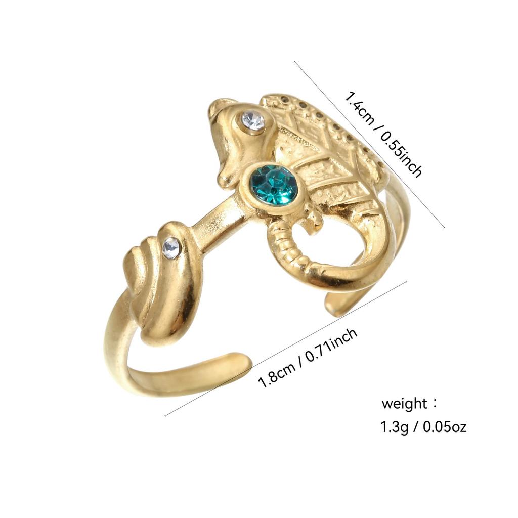 European & American Stainless Steel Hollow Round Ring - Fashionable, Simple, Versatile