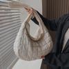 Fashion Versatile Cloud Folded Dumpling Bag New Space Cotton Clothing Bag High-end Large Capacity One Shoulder Tote Bag Women