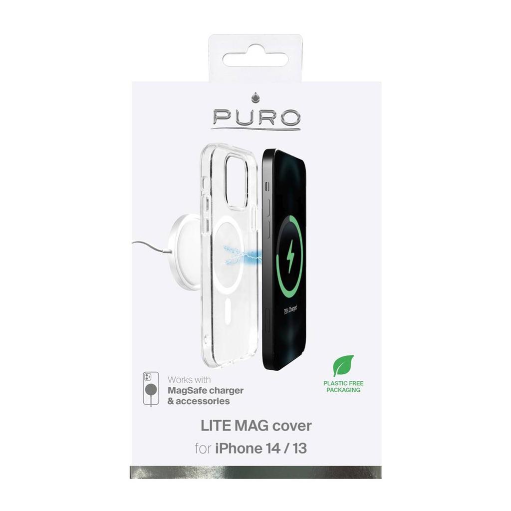 iPhone 14 / 13 Lite Mag MagSafe Silicone Case - Transparent