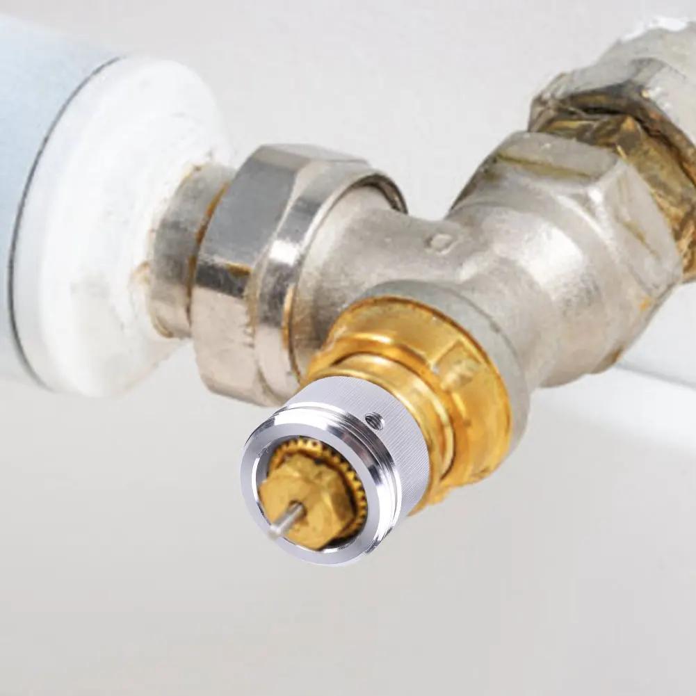1/2Set Heating Valve Adapter 304 Stainless Steel Radiator Valve Thermostat Head With Strips  Adapter for Ra Rav Ravl Valve