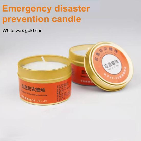Emergency Candle 30 Hours Smoke-Free Odorless Survival Candle Windproof Emergency Disaster Prevention Candles for Power Outages Camping