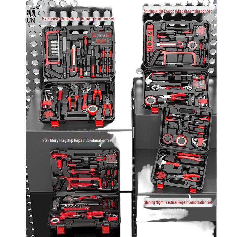 Complete Cordless Drill & Multifunctional Tool Set with Electrician Tool Bag