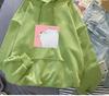 Large size autumn and winter thin sweater women's velvet new loose hooded jacket tide ins South East Asia trend
