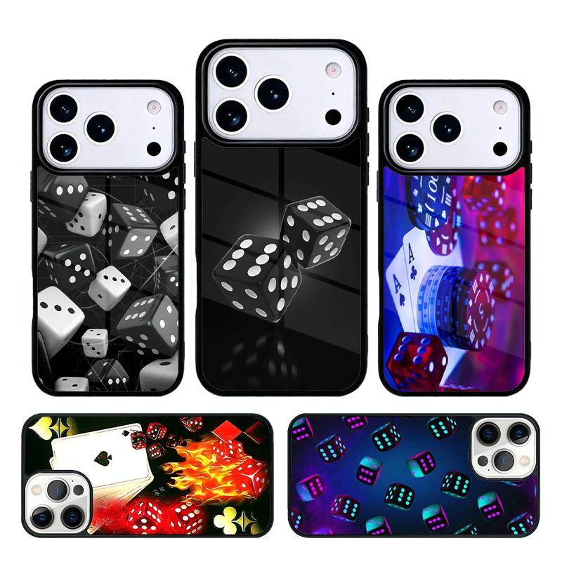 Dices Poker C_asino Phone Case Cover for IPhone 11 12 13 14 15 16e 17 Pro Max Coque for IPhone 17 Air