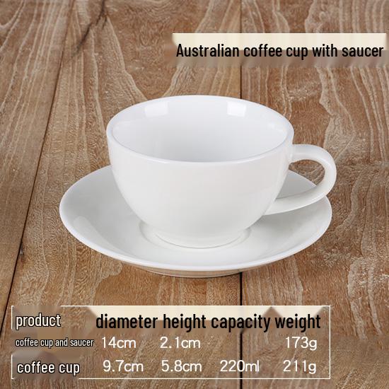 Elegant White Ceramic Coffee Cup & Saucer Set with Spoon – Ideal for Home or Hotel Use