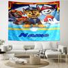 Custom Name PAW Patrol Print Tapestry, Backdrop, Easy Setup, Ideal for Bedroom, Office & Living Room, with Aesthetic Wall Hanging Decor.