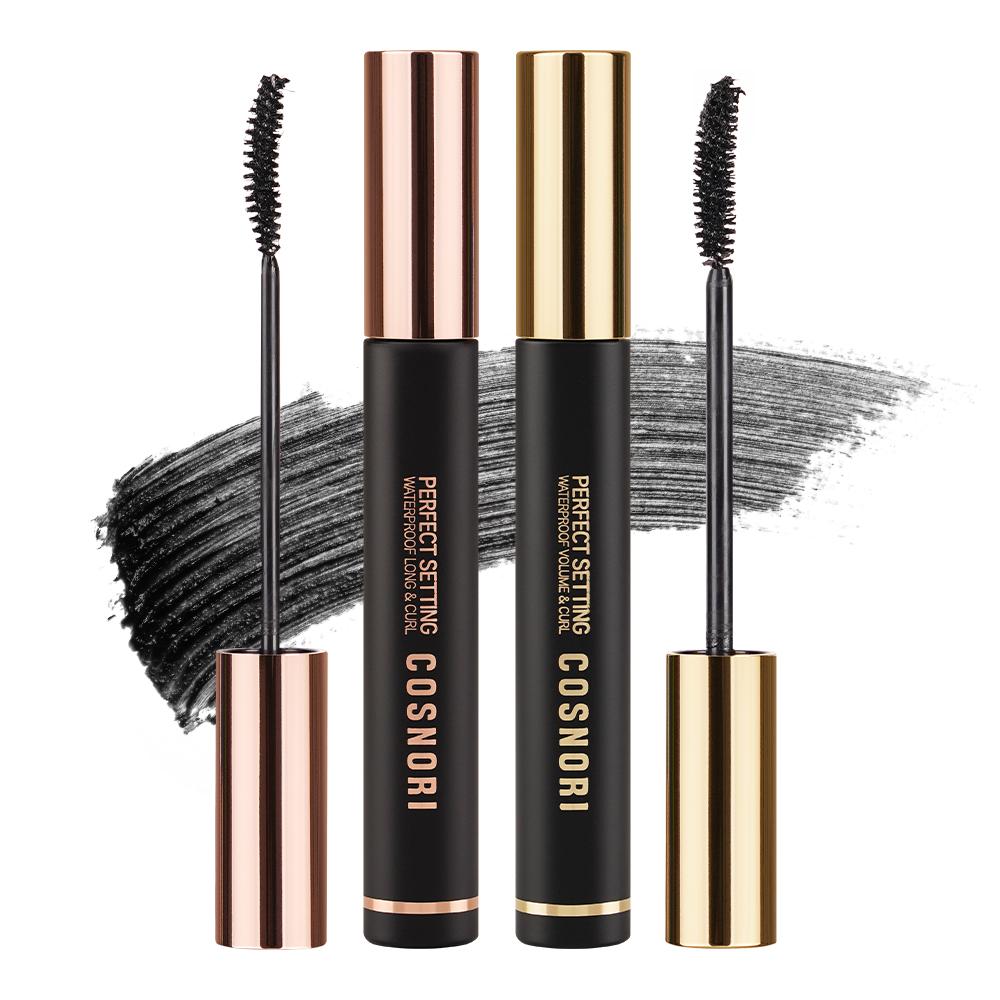 Cosnori Perfect Setting Waterproof Mascara (7ml) – Volume & Curl / Long & Curl with Smudge-Proof Formula, Korean