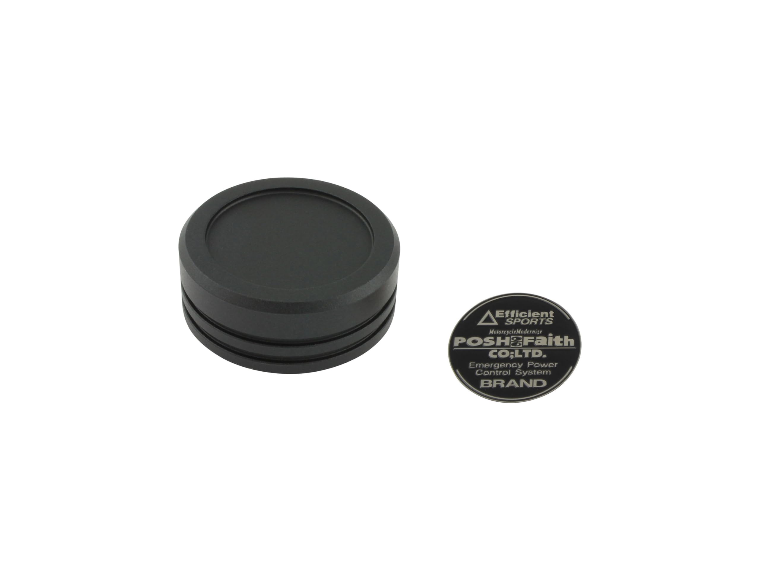 POSH FAITH Motorcycle Parts Master Cylinder Cap for Brembo Matte Part Number S15A/S15B Tanks, Black, 500055-26