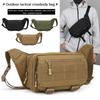 Men's Tactical Fanny Pack Nylon Waist Bag Large Capacity Waterproof Hiking Sports Crossbody Shoulder Bag for Cycling Travel