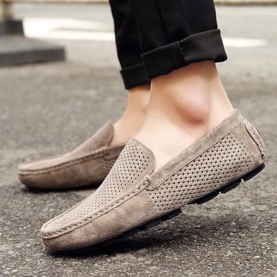 Men Loafers Casual Boat Shoes Handmade Footwear Breathable Suede Shoes Men Elegantes Leisure Walk Moccasins Slip On Mens Shoes