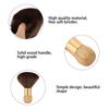Barber Neck Face Duster Brush Soft Cleaning Hairbrush Short Hair Sweep Brush(Burlywood)