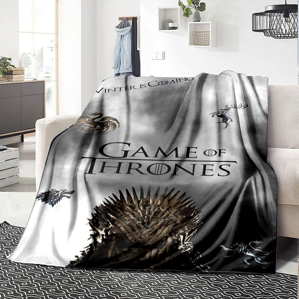 1pc Game of Thrones Winter is Coming Flannel Blanket - Soft Warm Throw for Home, Office, TravelL1323