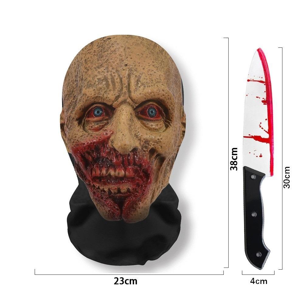 Scary Design Cosplay Mask Stretch Mesh Horror Mask Ghost Face Full Face Mask Performance Show