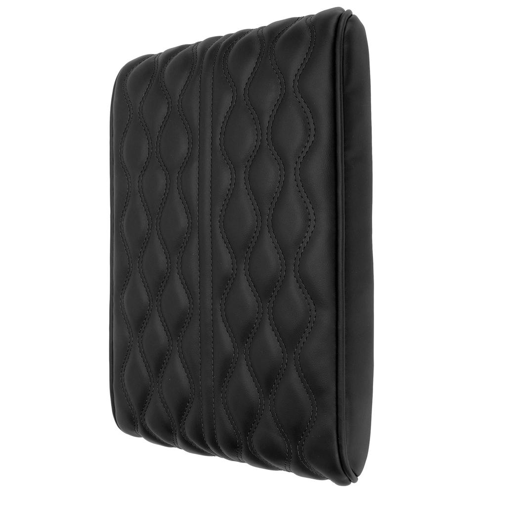 Center Console Armrest Cover Pad   PU Leather Waterproof Elastic Strap for SUV Truck Car