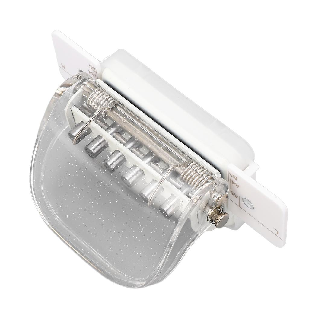 A4 B5 A5 Paper Puncher Transparent Handheld Loose Leaf Paper Hole Punch for School Office Transparent White