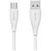 Cabo USAMS Série Verde SJ714 18W 3A USB-A para USB-C 1m branco