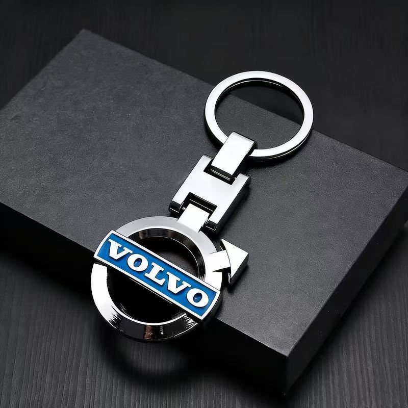 Car Badge Keychain Auto Zinc Alloy Keyring Christmas Gift For Volvo EX30 XC60 XC40 V60 V40 XC90 XC70 V50 S60 V70 S90 Olestar AWD BO7