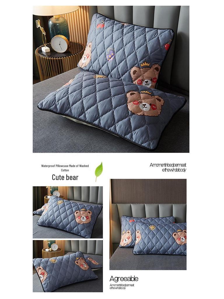 2025 Waterproof Washed Cotton Pillowcase