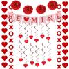 Valentines Day Party Decorating Hanging Banners Garlands Party Accessories X3UC