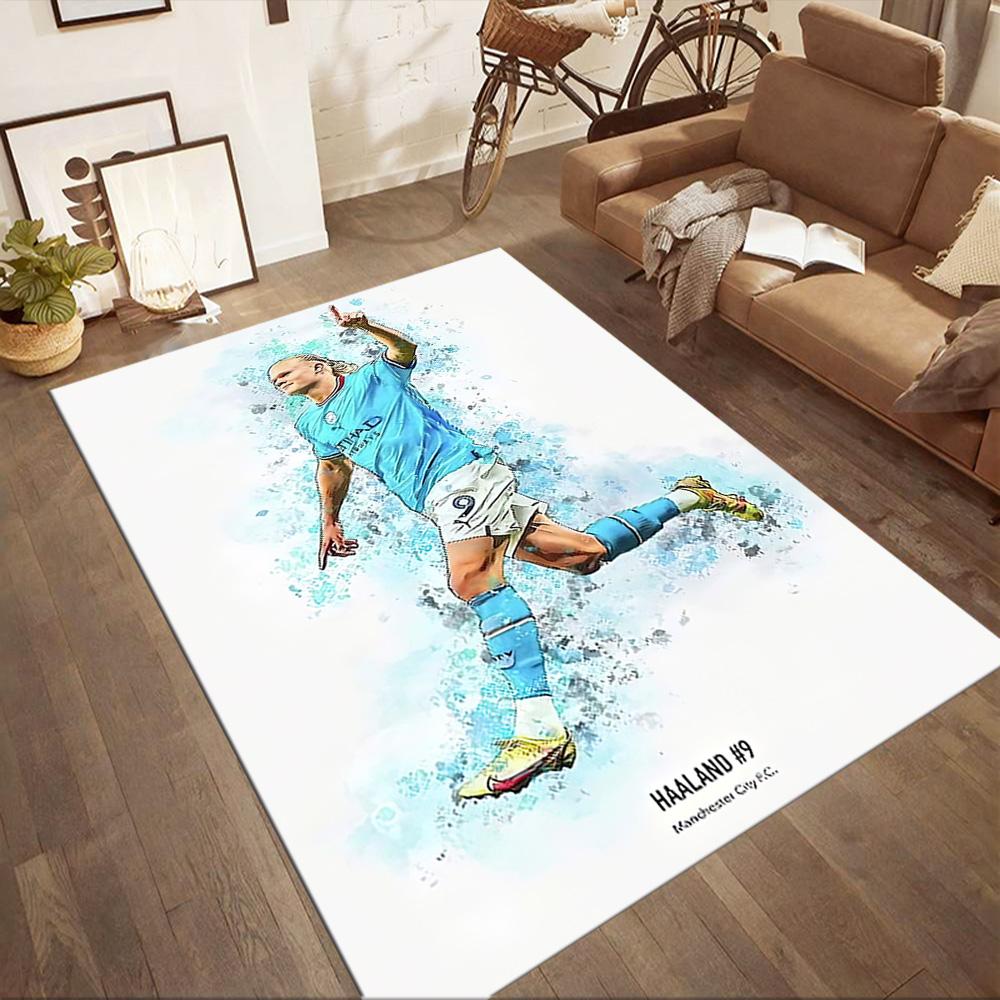 Blue Haaland Style Square rugs are a great choice for living rooms, bedrooms, home décor, and as gifts.