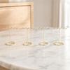 4pcs Light Gold Jewelry Display Rack T Shaped Earring Organizer Stand  Home Storage