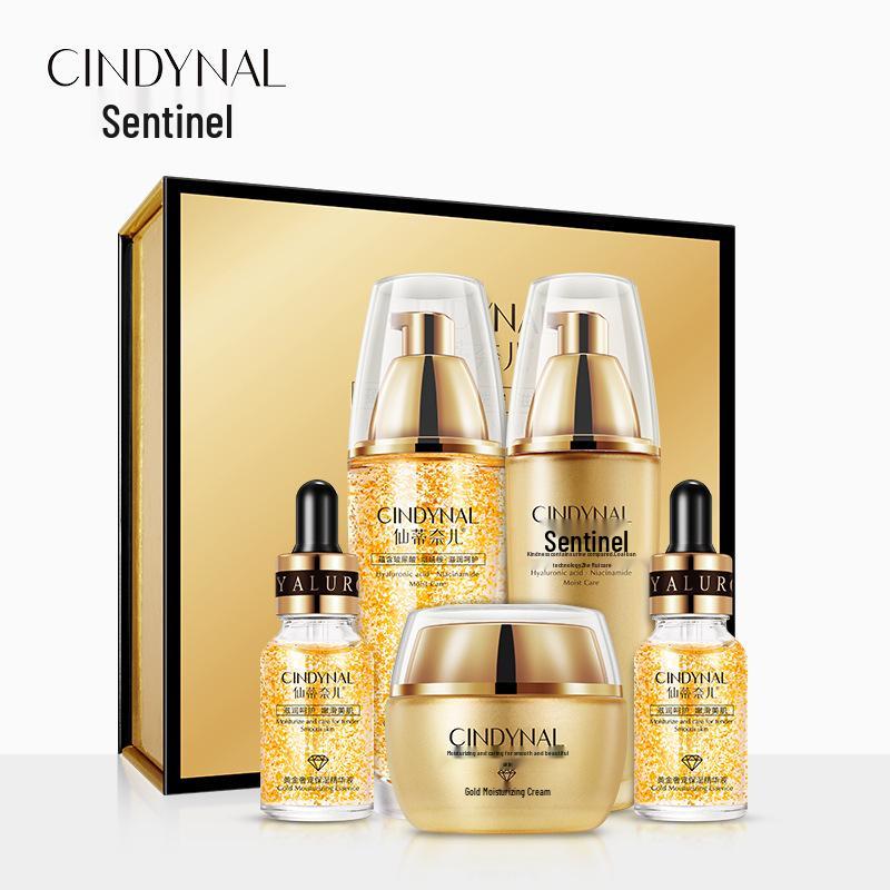 

Cindynell 24k Золотой Увлажняющий и Питательный Набор для Ухода за Кожей Лица
