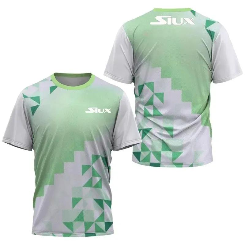 Nueva Camiseta de Secado Rápido SIUX para Hombre Verano Sudor Running Sudadera Sudor Manga Corta Transpirable Bádminton Tenis Voleibol Tops Deportivos