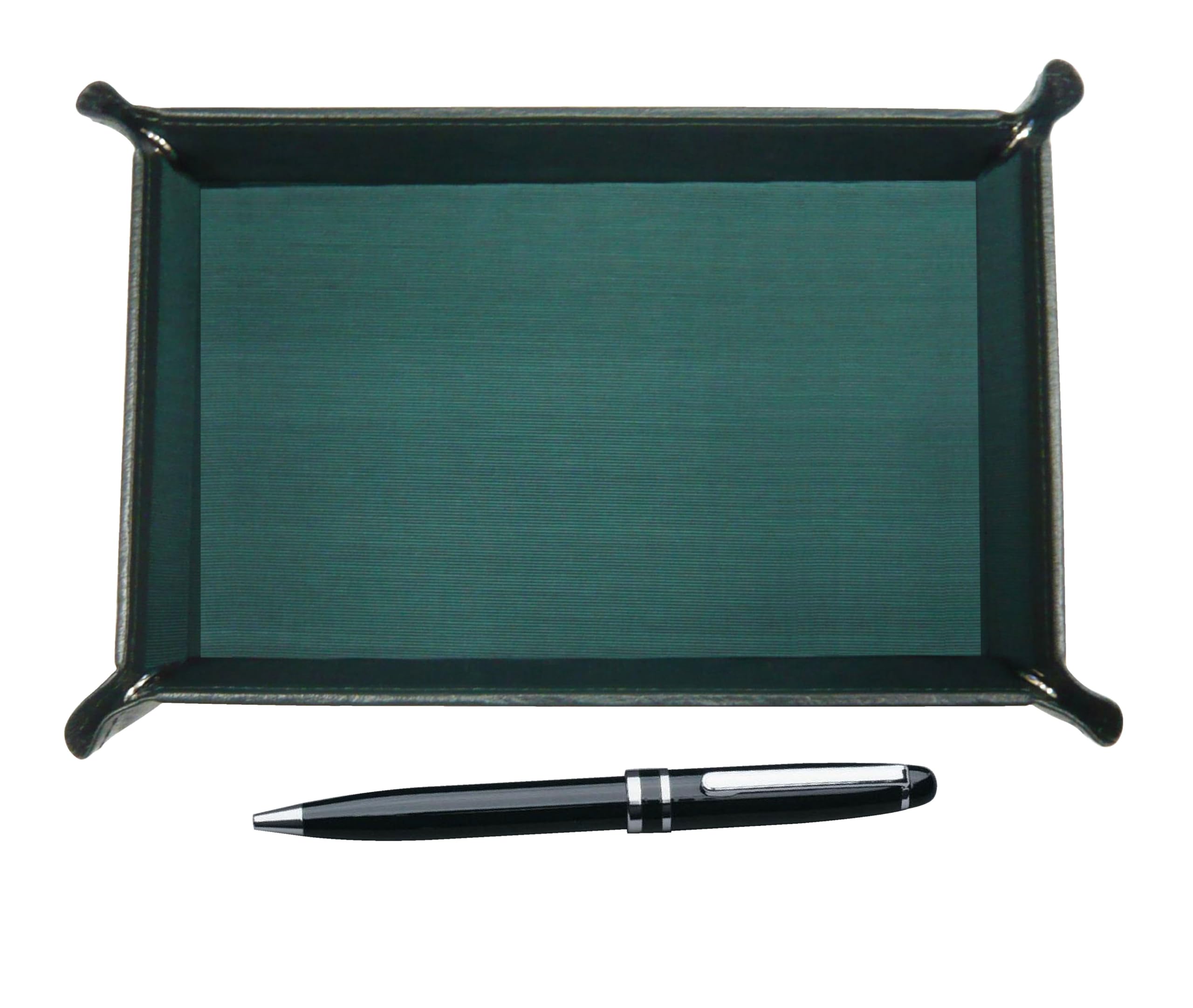 

Japanese Moss Green Cowhide Pen Tray Midnight Rotating Ballpoint Pen Set Black TRAMG-SA2002BP-B