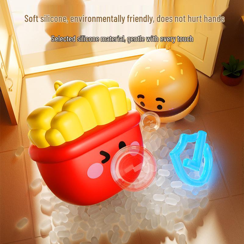 Bubble Blowing Decompression Toy: Fries, Hamburger, Coke Gift