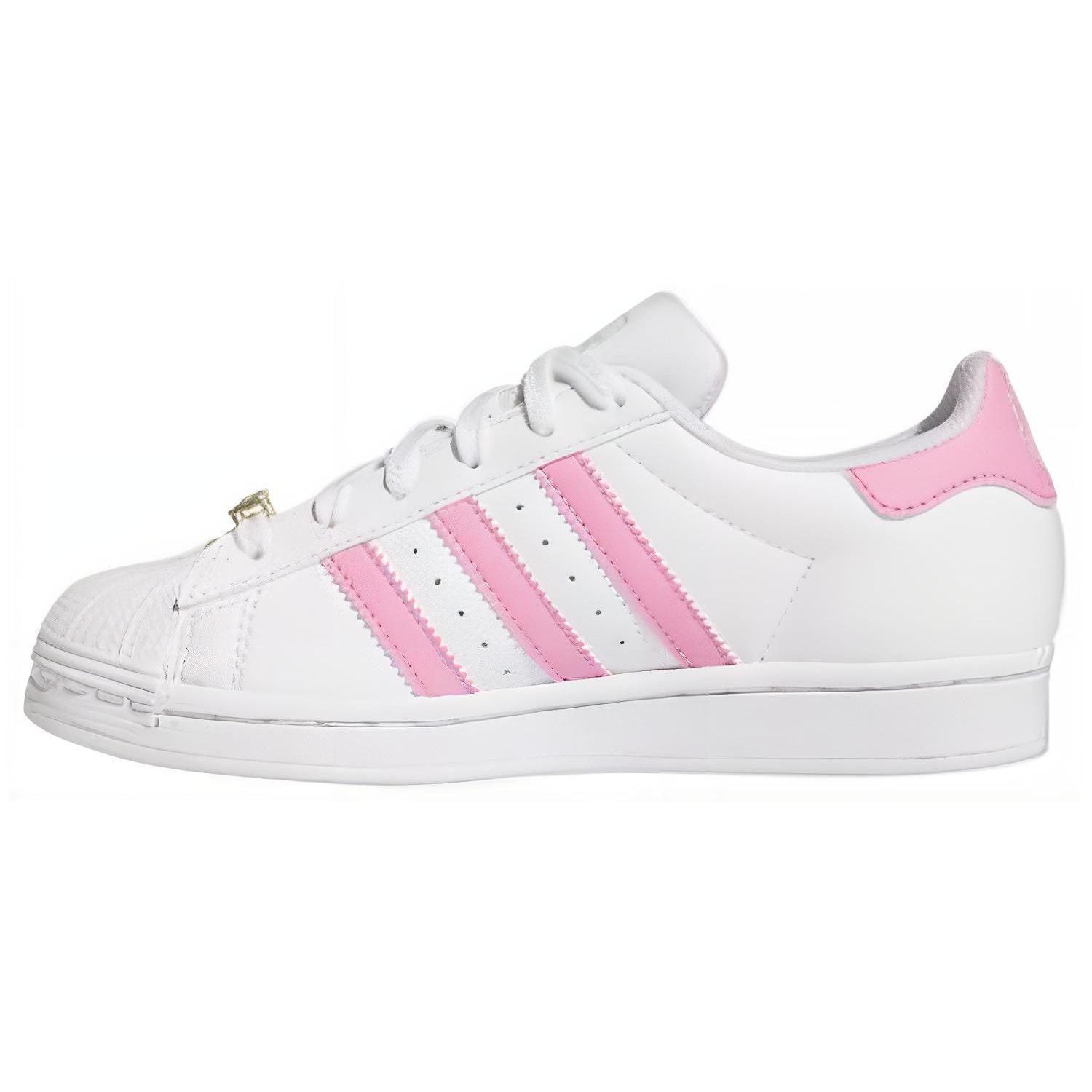 

Adidas Суперзвезда Удобные Универсальные Низкие Кроссовки Унисекс Кроссовки Белый Розовый IG2749 40