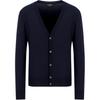 Plain-knit Virgin-wool V-neck Cardigan 8N1E21-1M67Z-0922