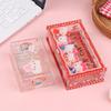 Hello Kitty Storage Box Cute Acrylic Flip Desktop Storage Box Dust-Proof Ornaments Removable Home Decora