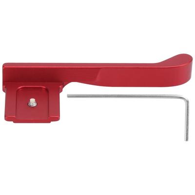 Camera Hot Shoe Thumbs Grips Aluminum Alloy Thumbs Rest Handle for Fujifilm X100VRed