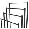 Towel Rack Bathroom Hanger Metal Standing Industrial Black 4 Tiers