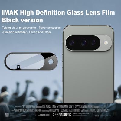 IMAK Für Google Pixel 10 Kameraschutzlinse Gehärtetes Glas HD Klar Linsenfolie (Schwarze Version)