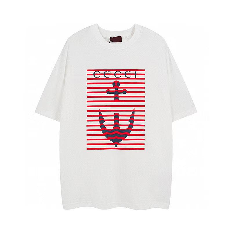 Letter three-dimensional laminated printing fashion T-shirt short sleeve S
