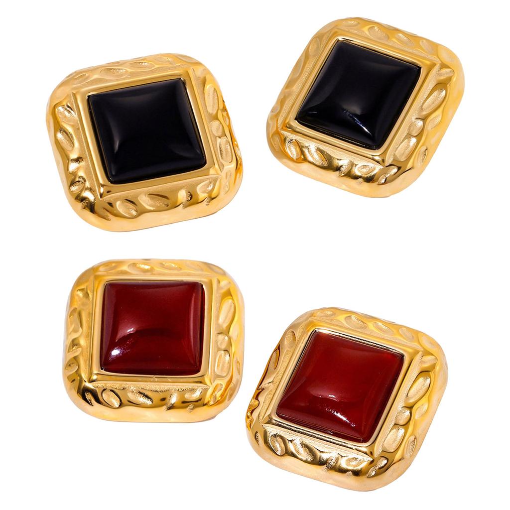 Elegante Ohrringe Stilvolle Quadratische Ohrringe Geometrischer Ohrschmuck Ohrstecker Geeignet für Trendige Studenten und Berufstätige