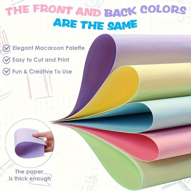 100 Arkuszy Pastelowy Kolor Karton, Gruby, Na Prezenty Urodzinowe, Scrapbooking, Tworzenie Kartek, Drukowanie, Projekty Szkolne i Rękodzieło DIY