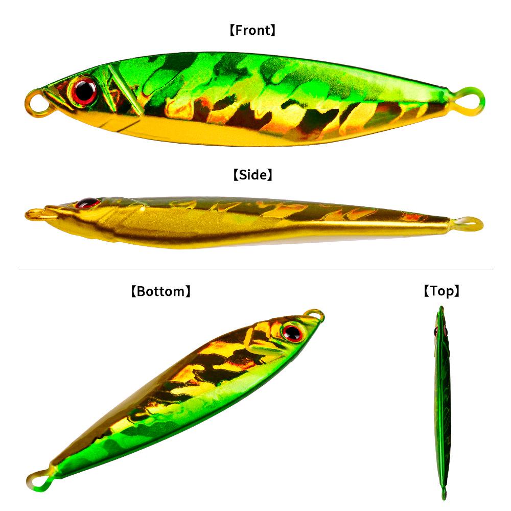 Luya Bionic Metal Fishing Lure - Iron Plate Sinking Lead Fish for Long-Distance Casting (14g, 21g, 30g)