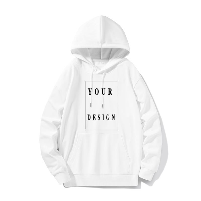 

280g Cotton Customized Unisex Classic Round Neck Casual Pullover Hoodies XXXXXL білий