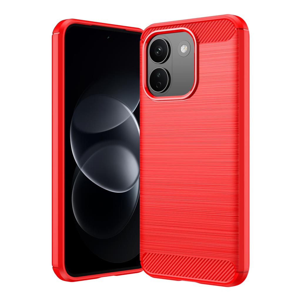 Xiaomi Poco X8 Power Phone Case,Flexible TPU Carbon Fiber Shock Protective Case Cover for Xiaomi Poco X8 Power