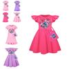 Stitch Girl Short Sleeve Sleepwear Dress With Artificial Cotton Fabric For Kids