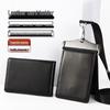 Genuine Leather Magnetic ID Card Holder and Protective Sleeve