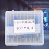 10Pcs box 3.175 Blue Plating Tungsten Steel Engraving Tool CNC Carving Tool (10 degrees  * 0.4)