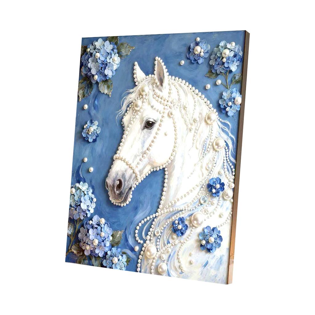DIY Pearl Art Kit Cartoon Castle Sunflower Seaside Pearl Decoration Painting Handmade Craft Kit for Creative Home Wall Art Gift
