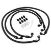 Transmission Cooler Hose Kit Metal Nylon Replacement for 6.6L Duramax LLY LBZ LMM 2006‑2010